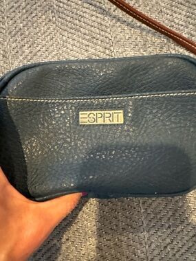 Vintage 90s Esprit Pebbled Leather Mini Crossbody Bag